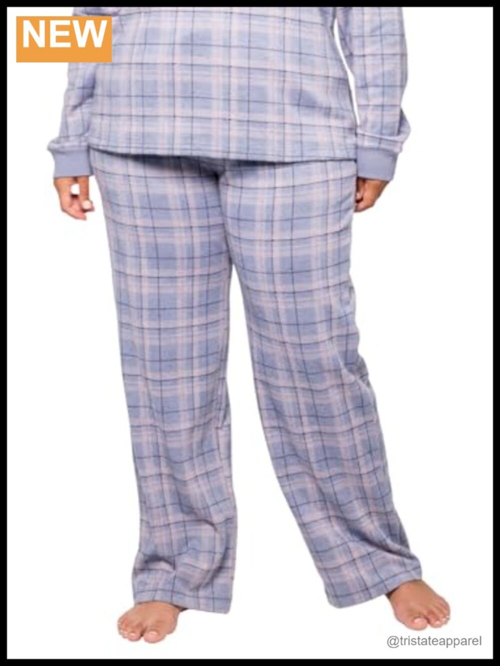 Women's Comfort Knit Pajama Set Semi Fit Pull On Sleepwear